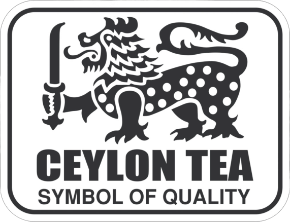 錫蘭茶標誌描繪了一隻持劍的獅子，象徵著錫蘭茶的品質與傳承。